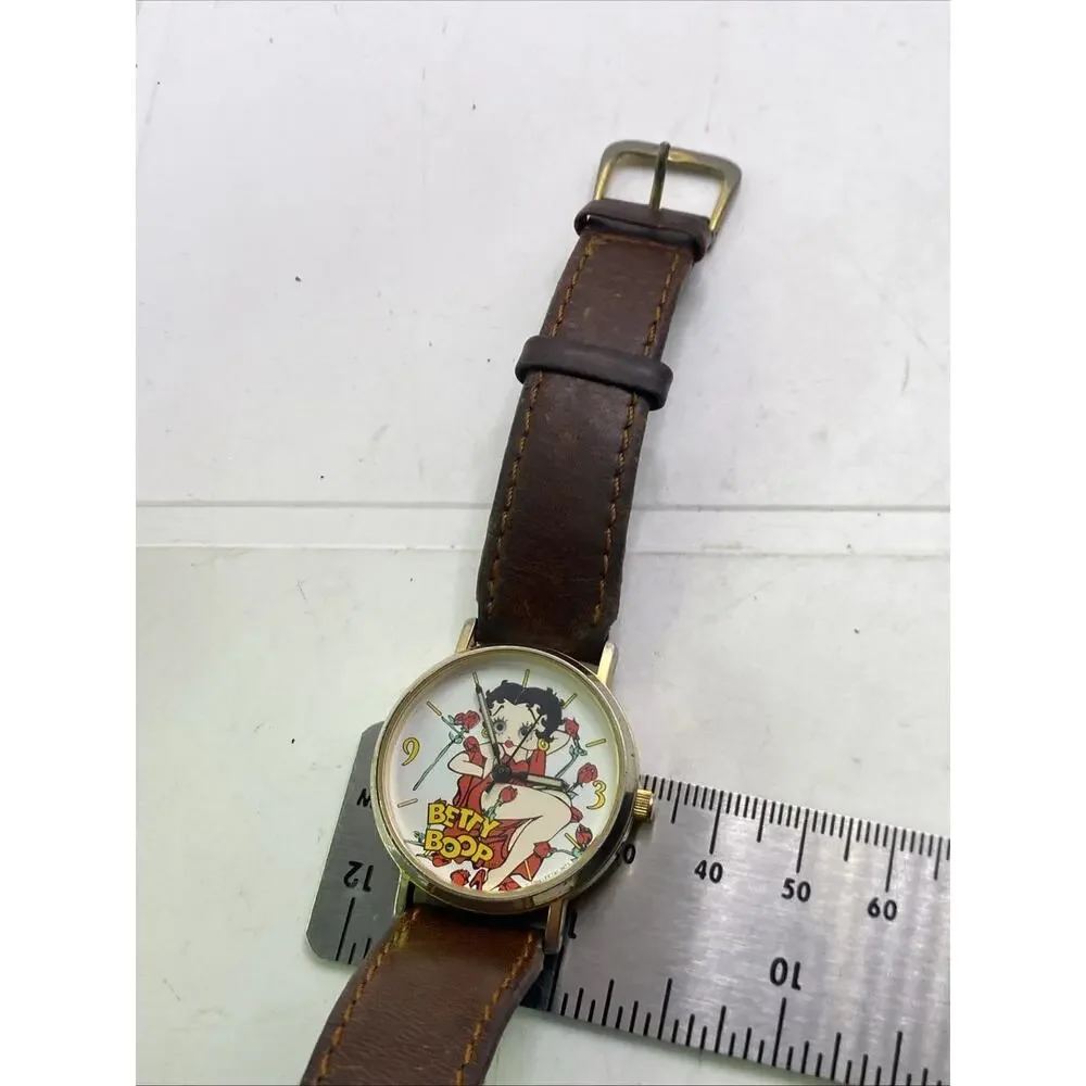 Vintage Betty Boop 90s Watch Works New Battery Moving Eyes
